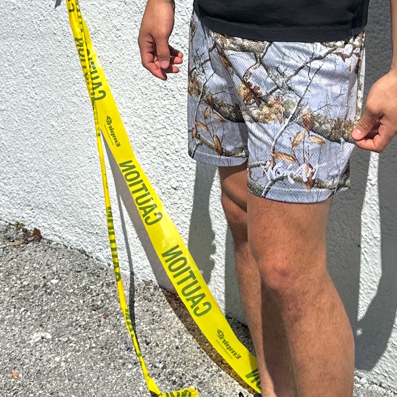 Artic White Mesh Shorts
